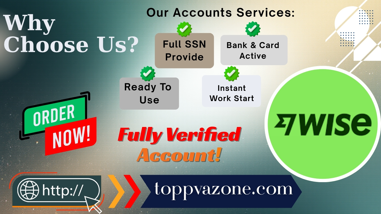 Verified Wise Accounts toppvazone